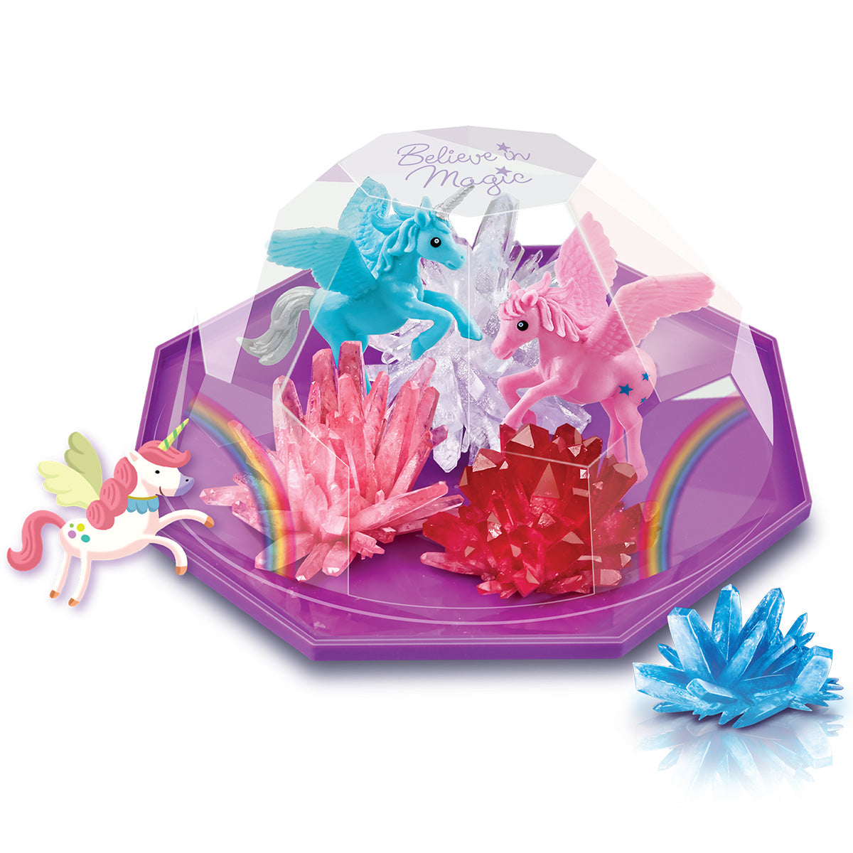 Crystal Growing Unicorn Terrarium