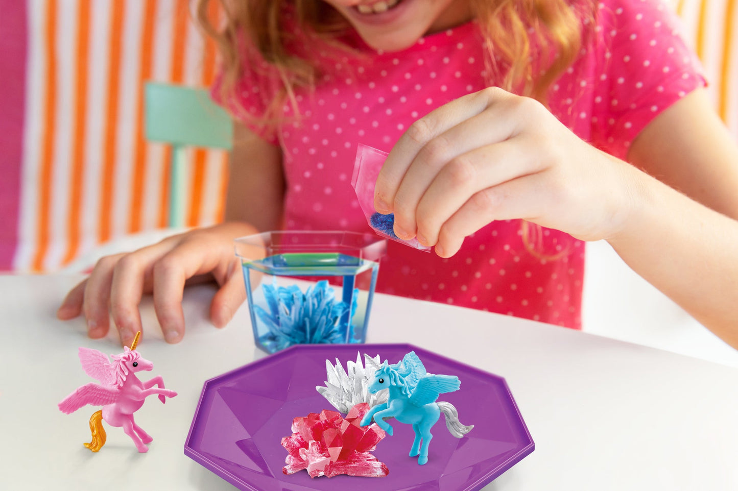 Crystal Growing Unicorn Terrarium