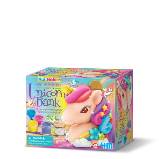 KidzMaker Paint Your Own Glitter Unicorn Bank