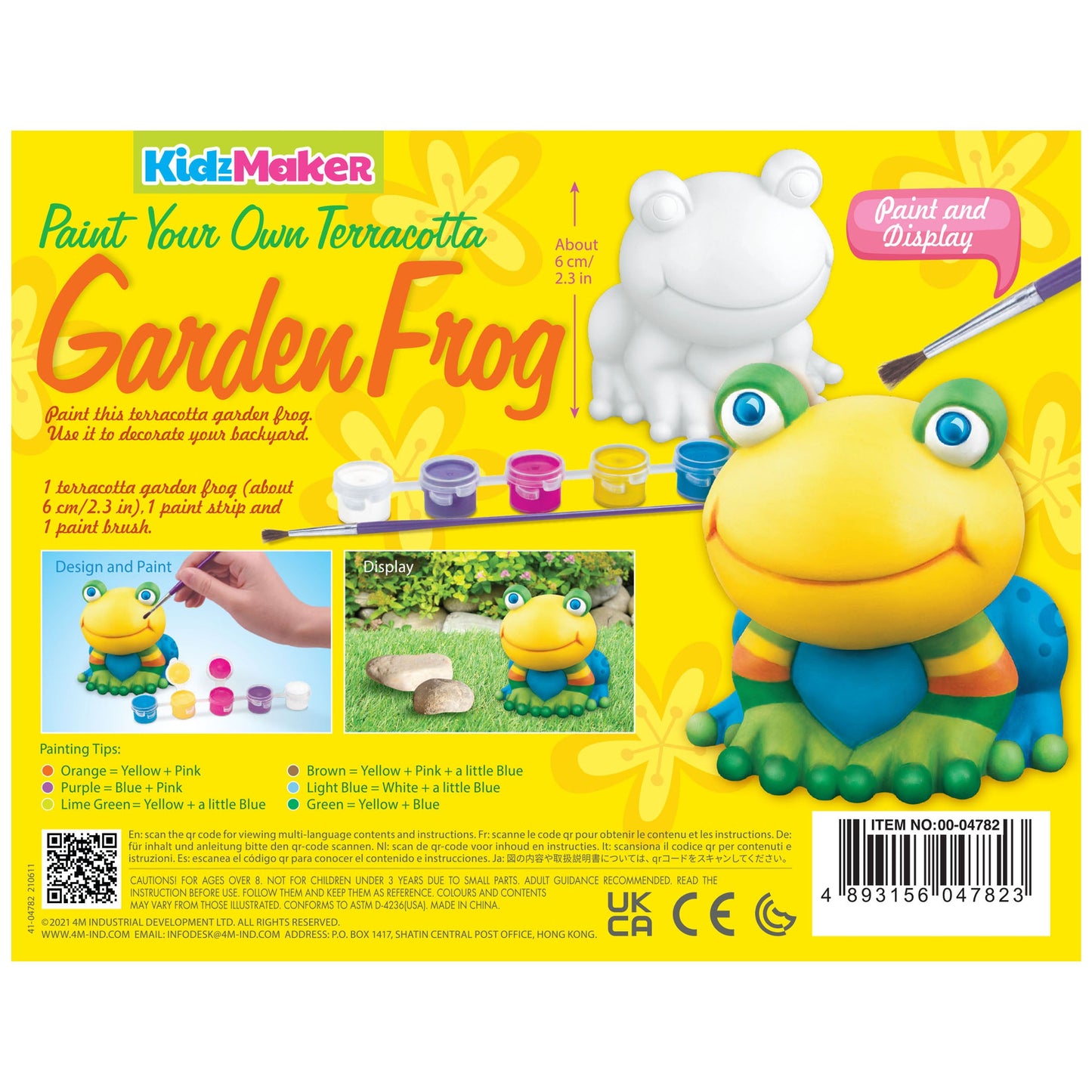 Paint Your Own Teracotta Garden Frog