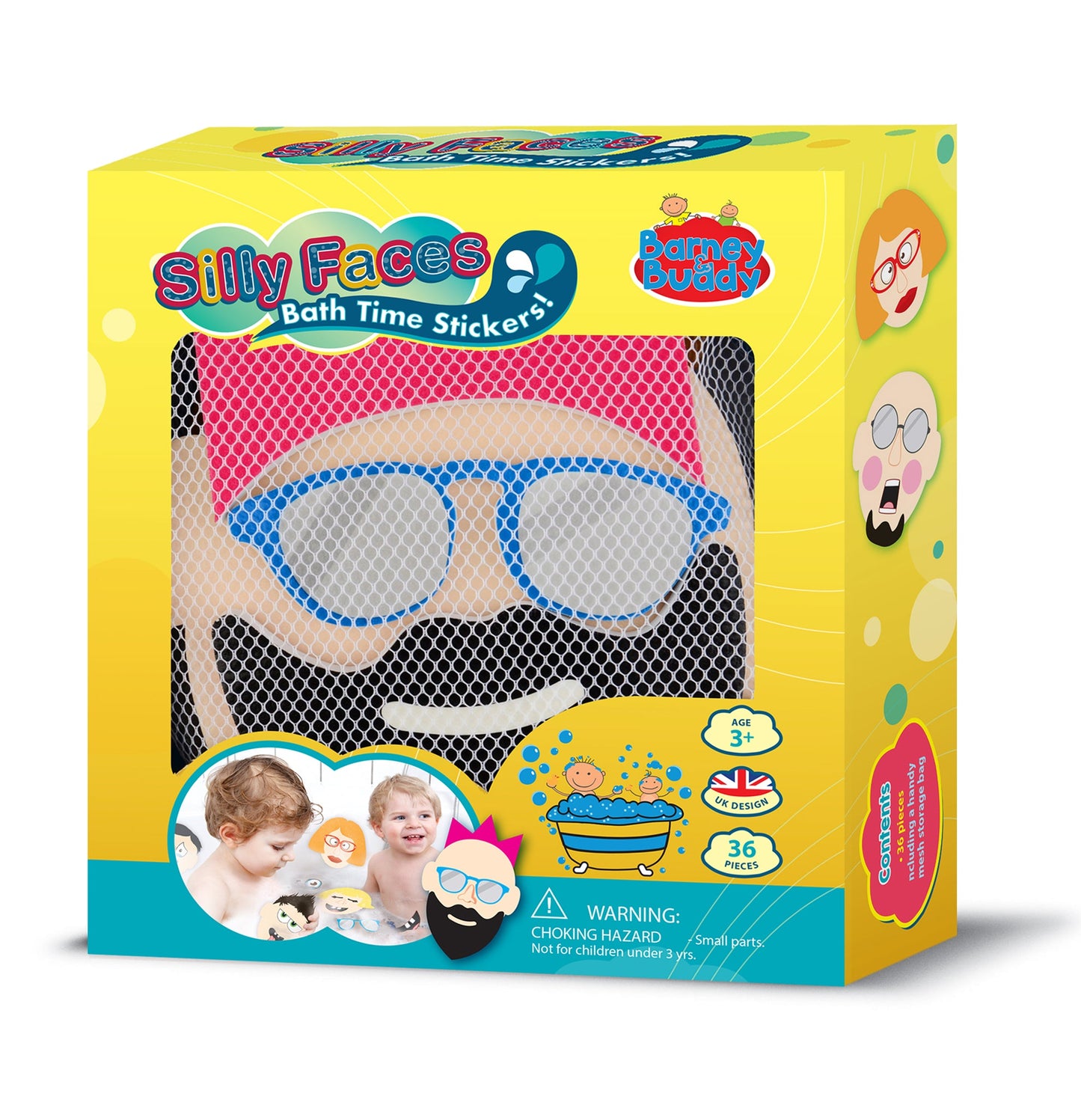 Bath Time Stickers Silly Faces