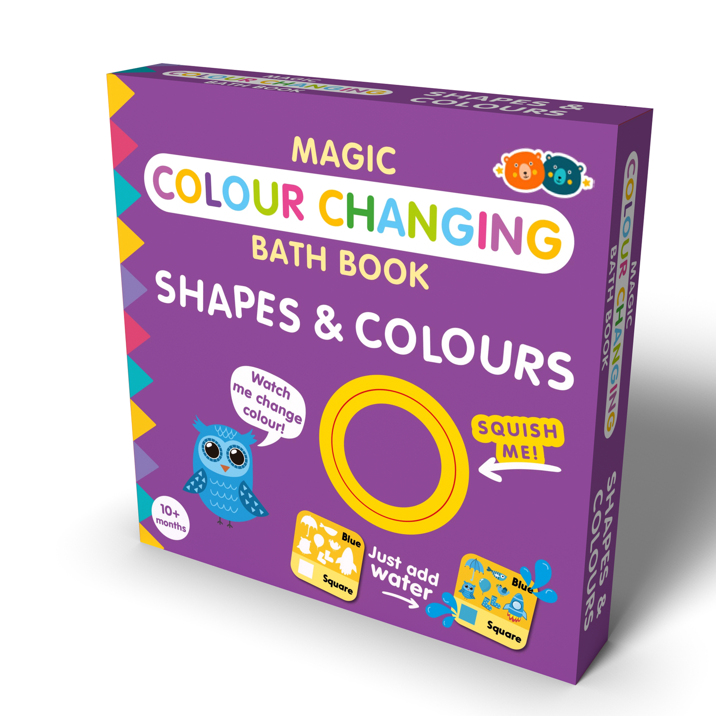 Magic Colour Changing Bath Book Shapes & Colours
