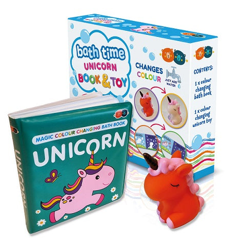 Magic Colour Changing Bath Book & Toy Unicorn