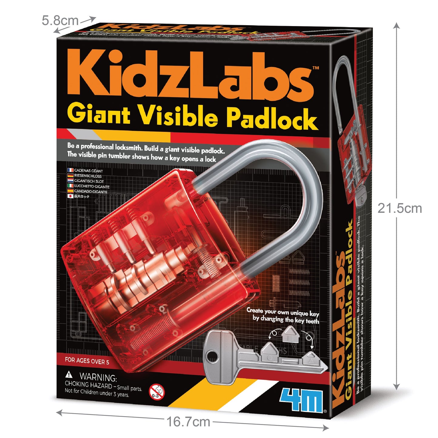 KidzLabs Giant Visible Padlock