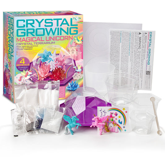Crystal Growing Unicorn Terrarium