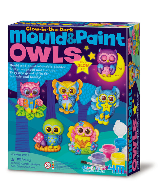 Mould & Paint Glow Owls