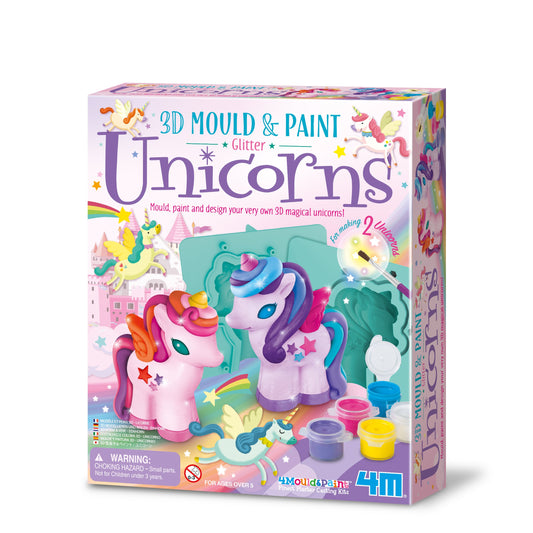 Mould & Paint 3D Glitter Unicorn