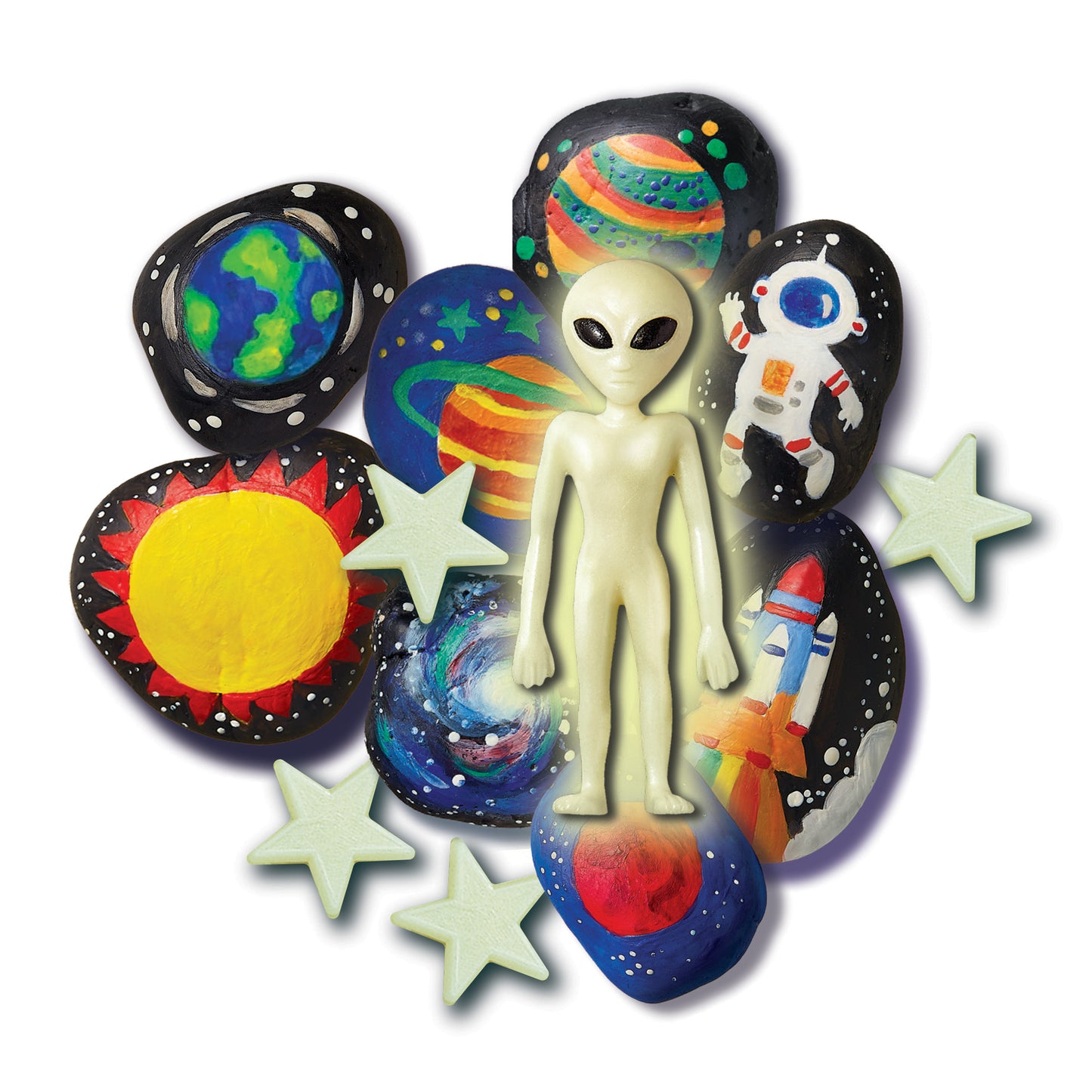 KidzMaker Glow Rock Painting