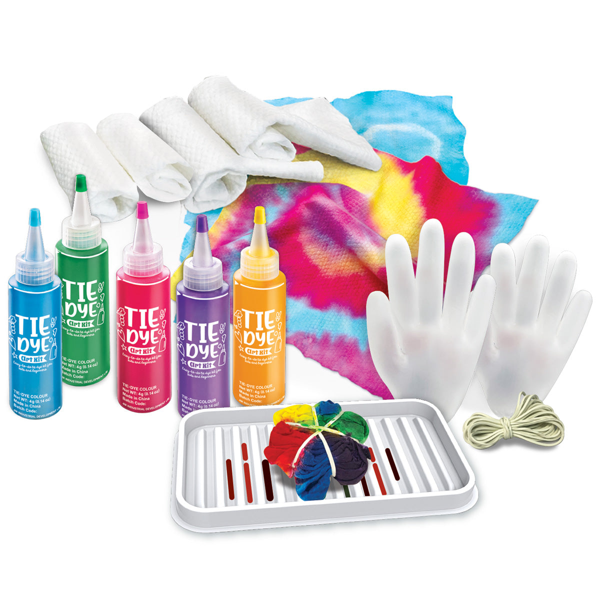 KidzMaker Tie Dye Art Kit By 4M From Great Gizmos Great Gizmos Ltd   404787 3 