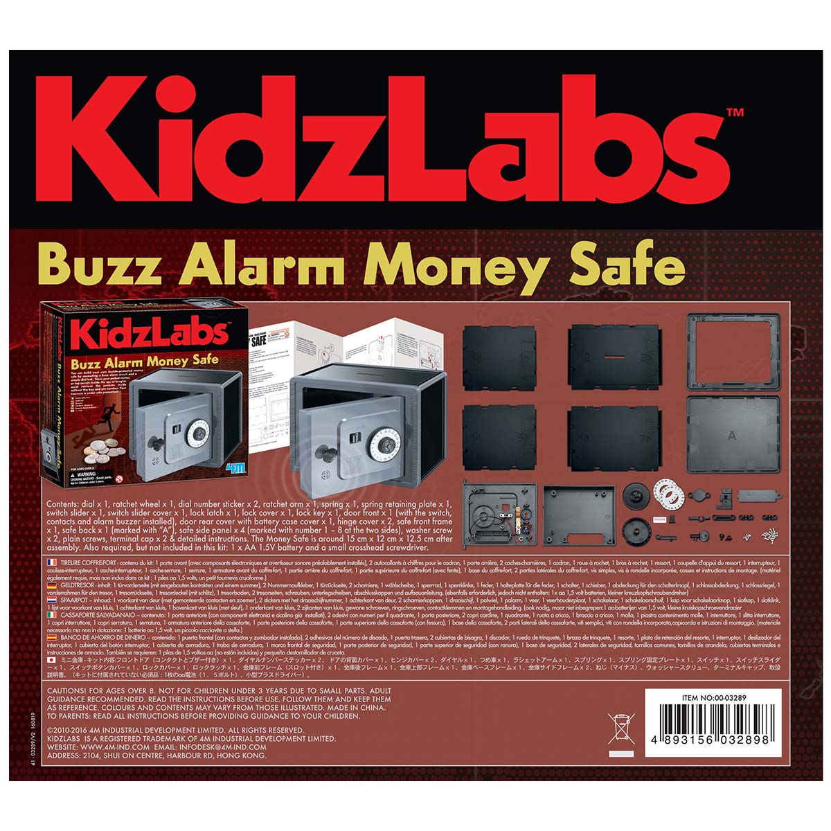 Kidz labs buzz store alarm money safe