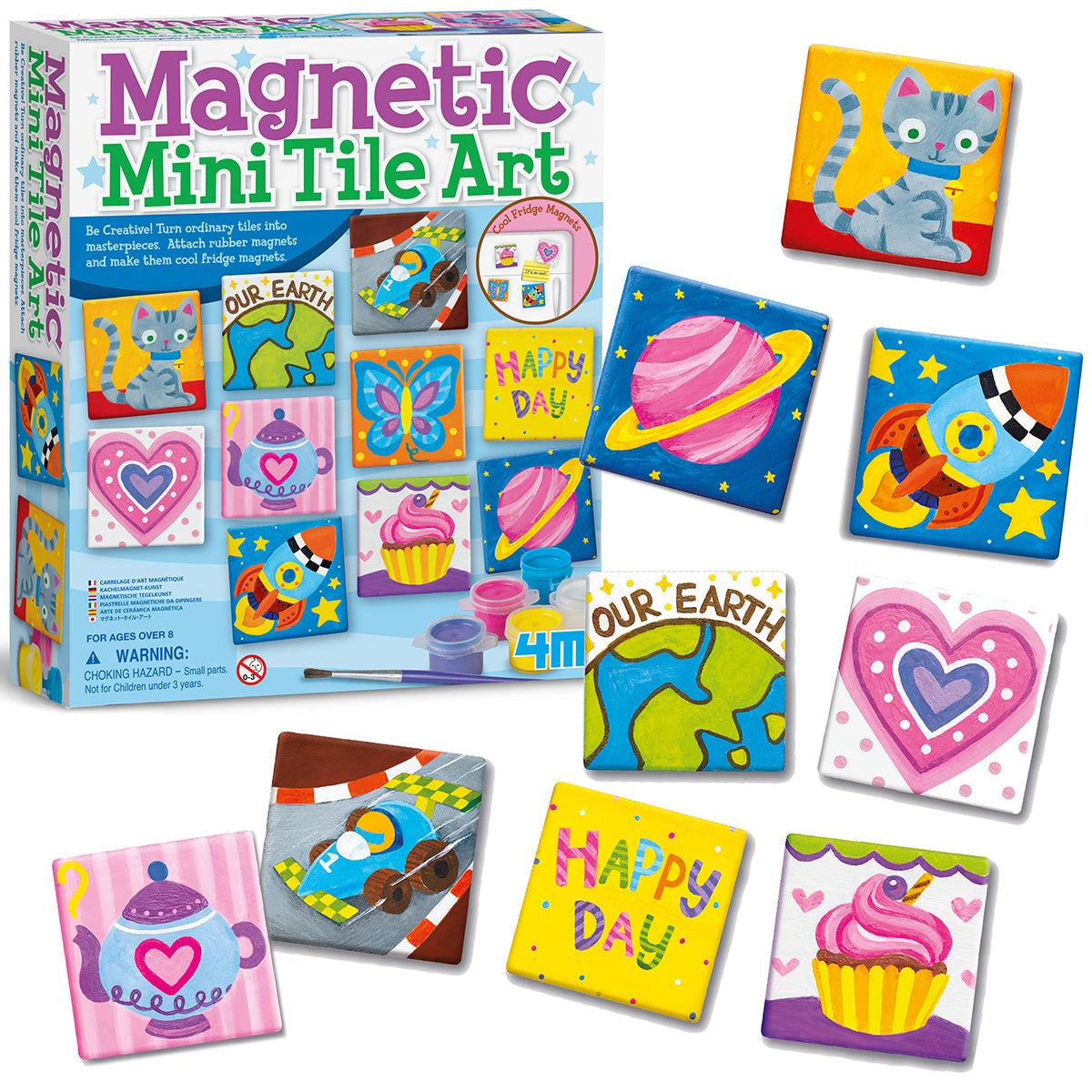 Magnetic tile store art kit